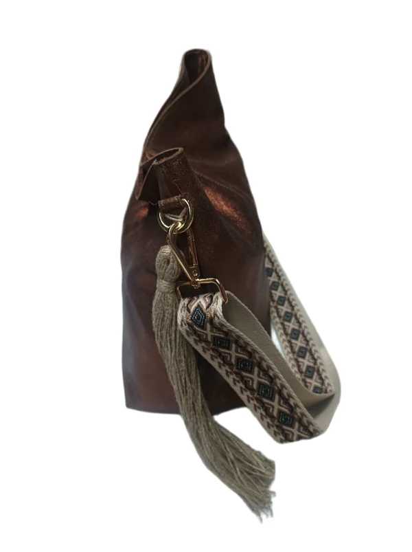 Bolso Bolonia Metalizado Cobre 3