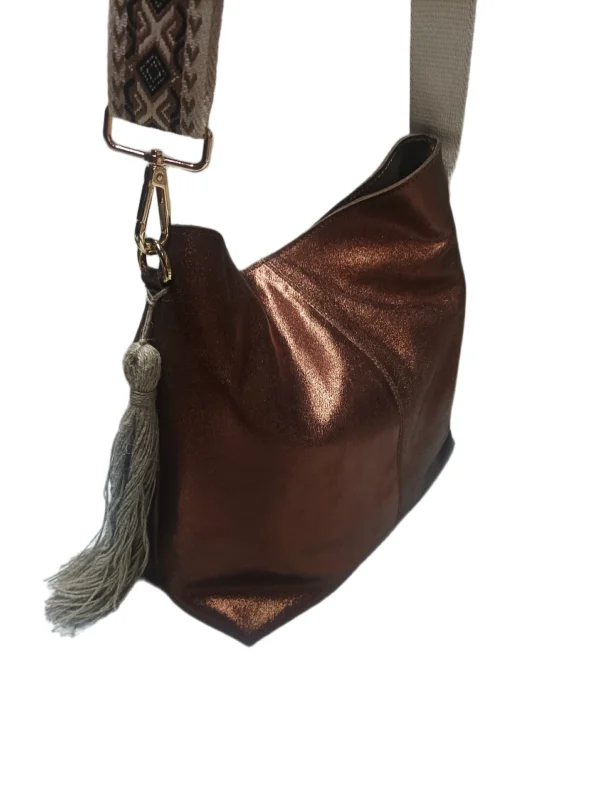 Bolso Bolonia Metalizado Cobre 5