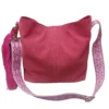 Bolso shopper bolonia serraje rosa
