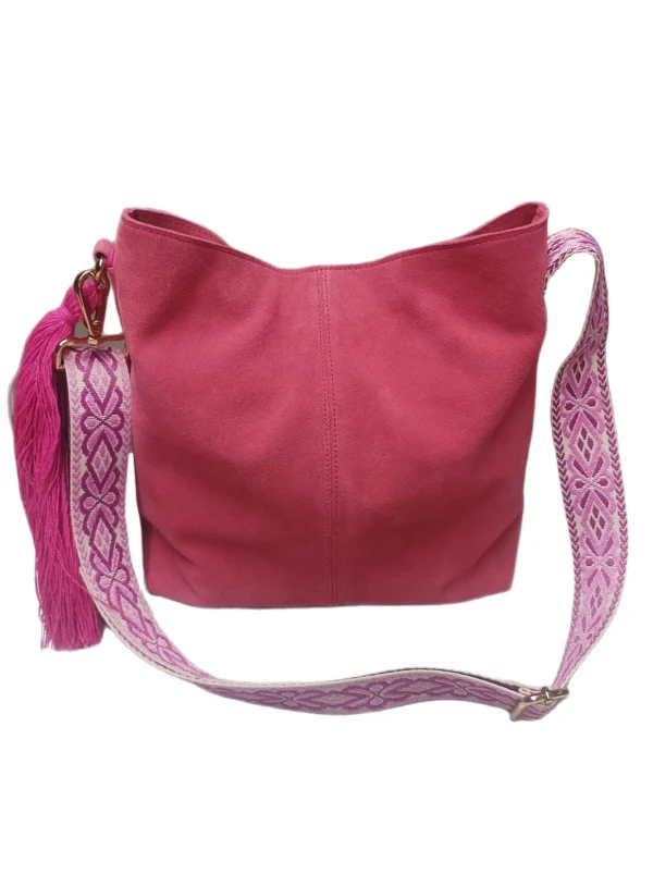 Bolso shopper bolonia serraje rosa