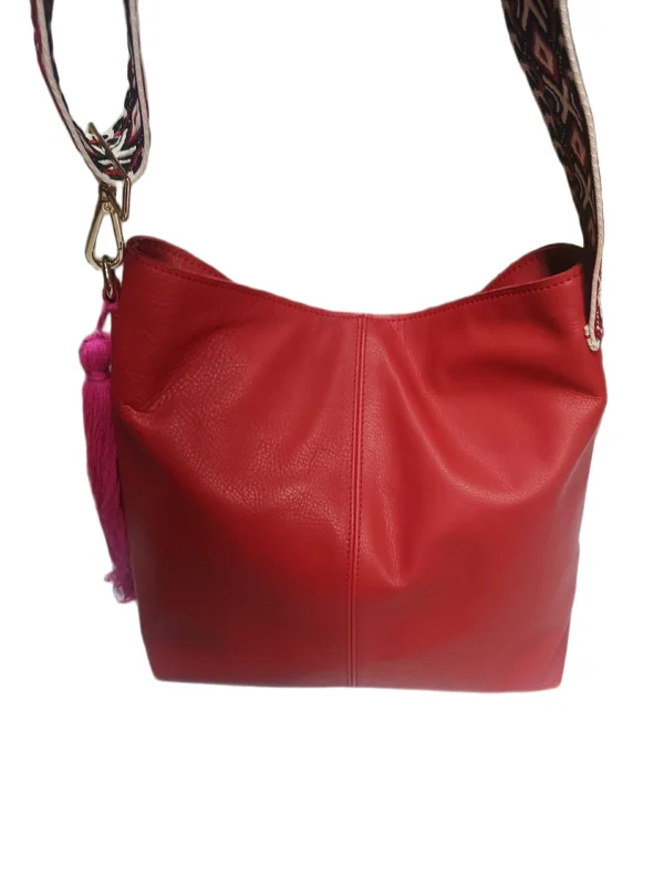 Bolso Bolonia sauvage rojo 4