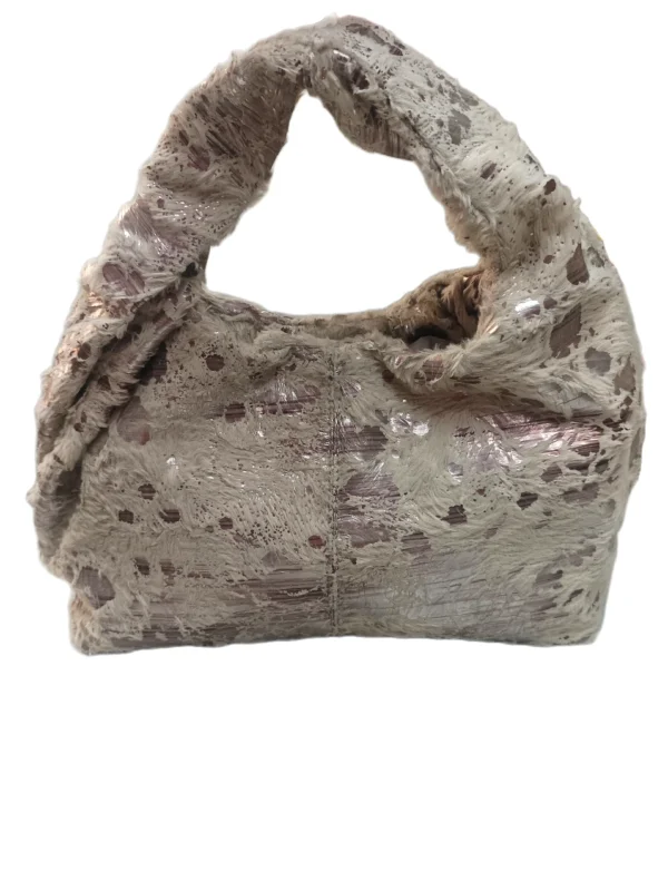 Bolso Firenze en tejido Blanco y plata