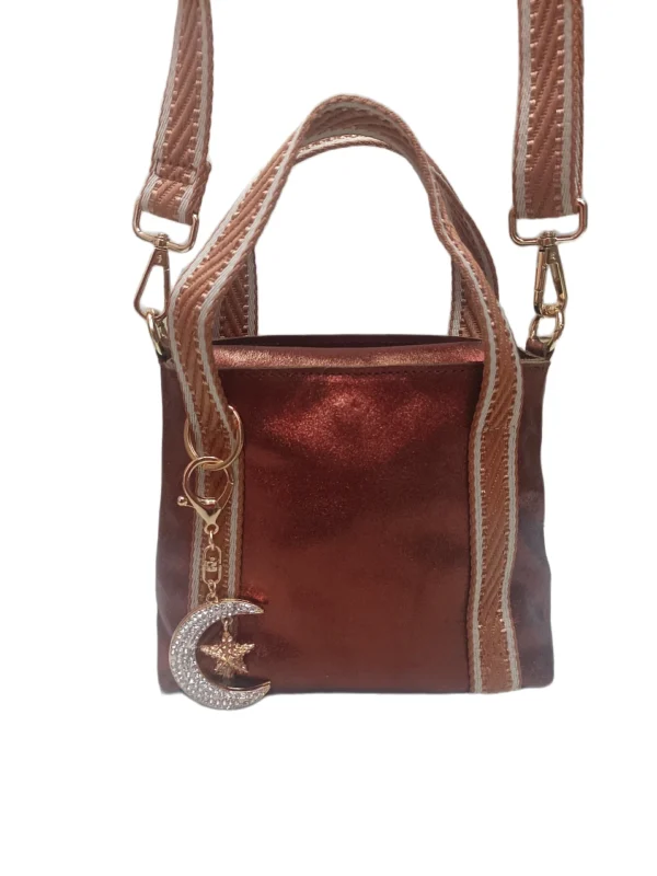 Bolso Milano Cobre Bolso Mini Tote Bag Milano Cobre metalizado
