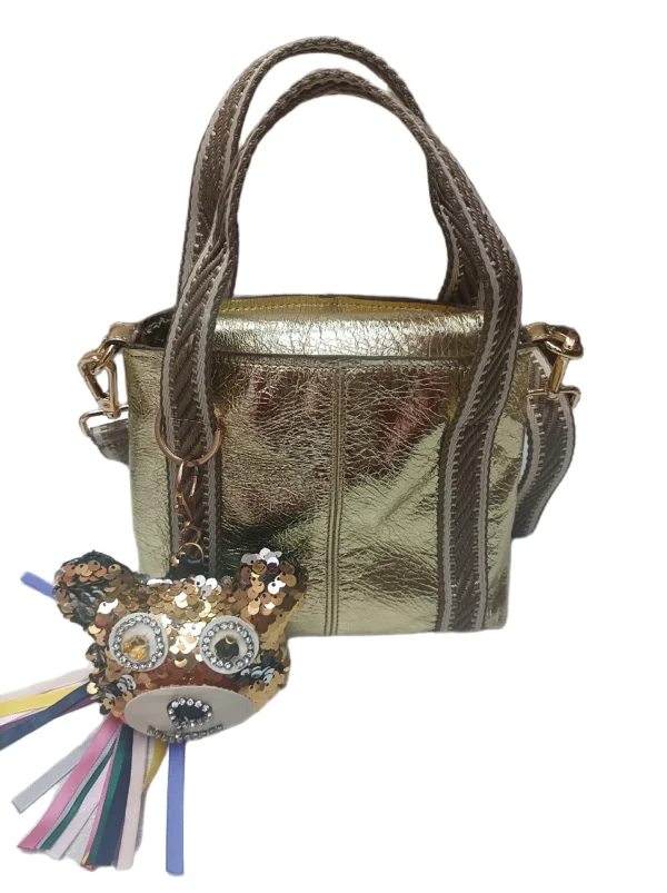 Bolso Milano Metalizado Oro 3