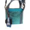 Bolso Milano Metalizado Turquesa 2