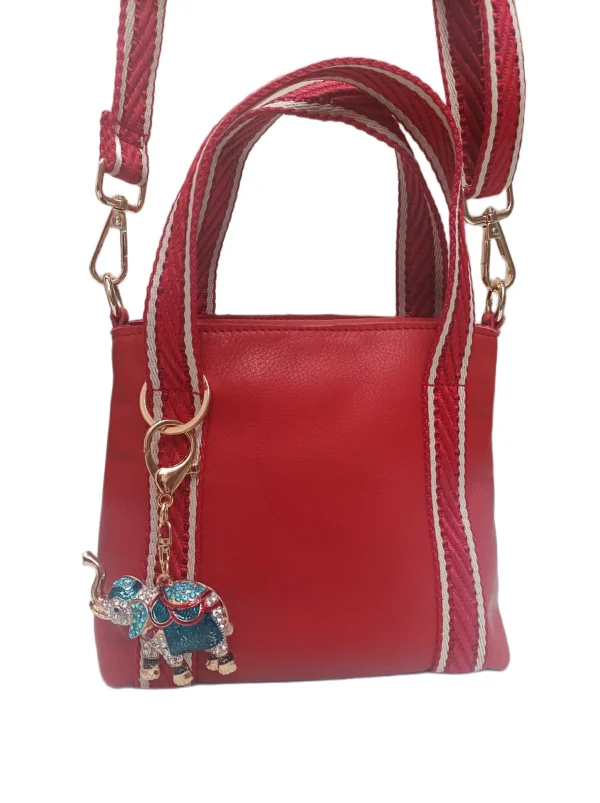 Bolso Milano Sauvage Rojo Bolso Mini Tote Bag Milano Sauvage Rojo