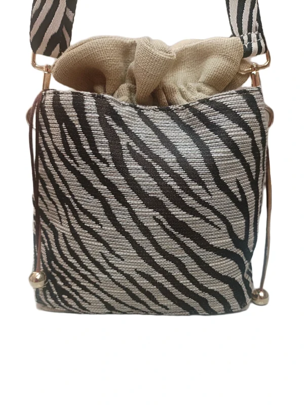 Bolso Bombonera Napoles Cebra