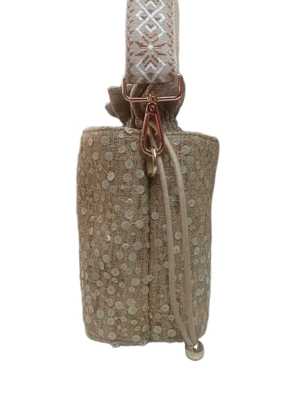 Bolso Napoles Lentejuelas Beig 5