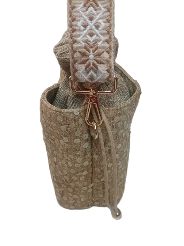 Bolso Napoles Lentejuelas Beig 6
