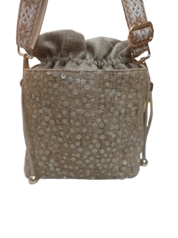 Bolso Napoles Lentejuelas Beig Bolso Bombonera Napoles Lentejuelas Beig