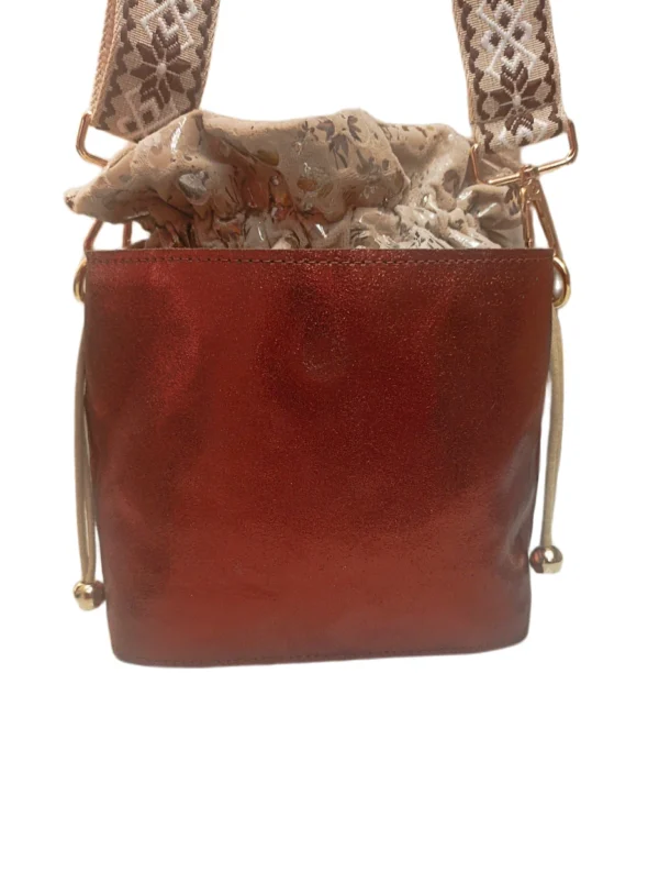 Bolso Napoles Metalizado Cobre 3