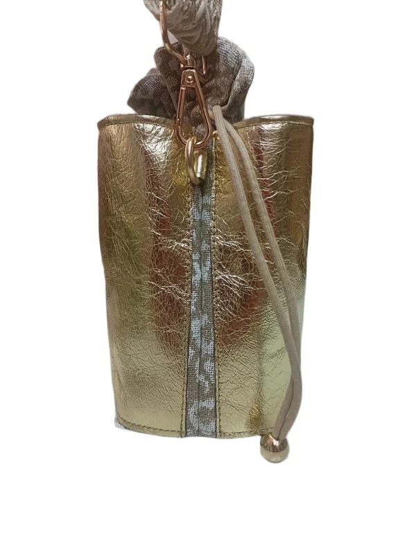 Bolso Napoles Metalizado Oro 5