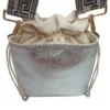 Bolso Napoles Metalizado Plata 2