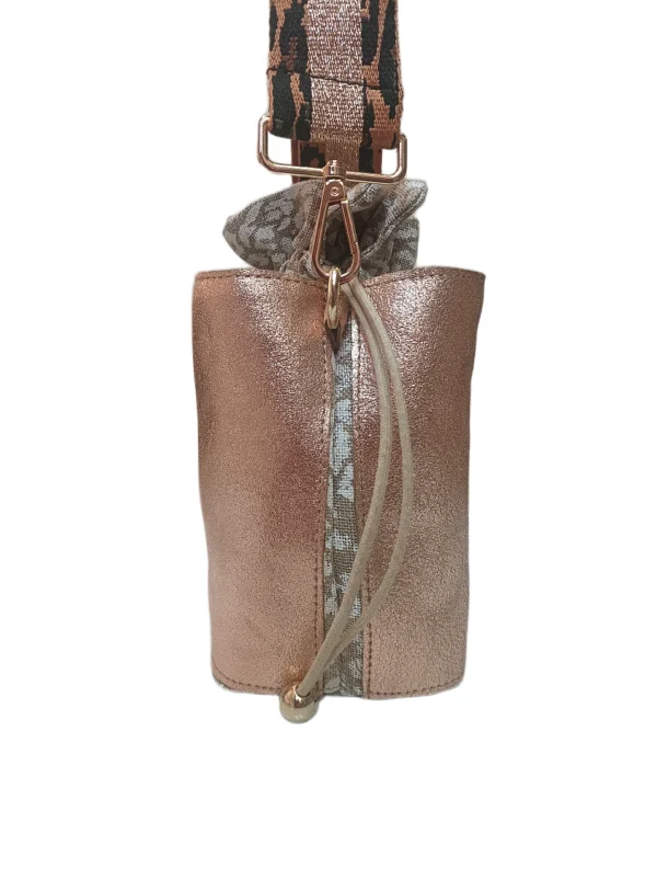 Bolso Napoles Metalizado Rosa 3