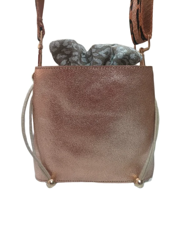 Bolso Bombonera Napoles Metalizado Rosa