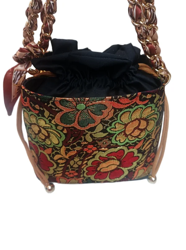 Bolso Napoles Tejido Bordado Flores 2