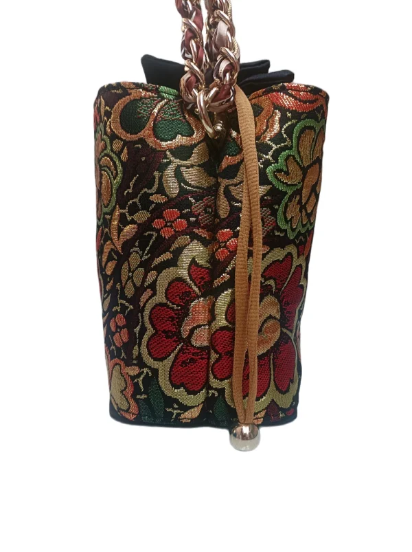 Bolso Napoles Tejido Bordado Flores 4