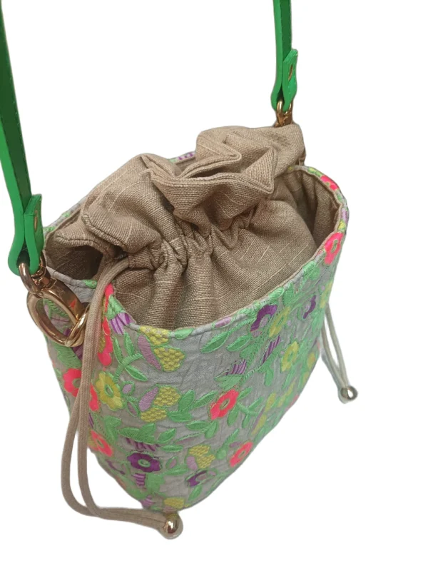 Bolso Napoles Tejido Flores 5