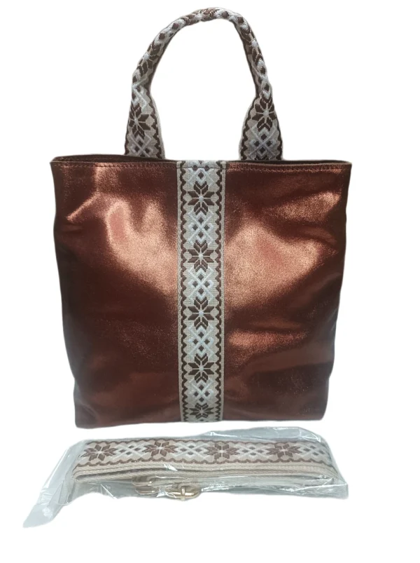 Bolso Roma Metalizado Cobre 5