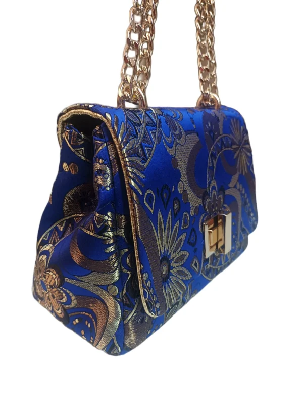 Bolso Venecia Tejido Azul 2