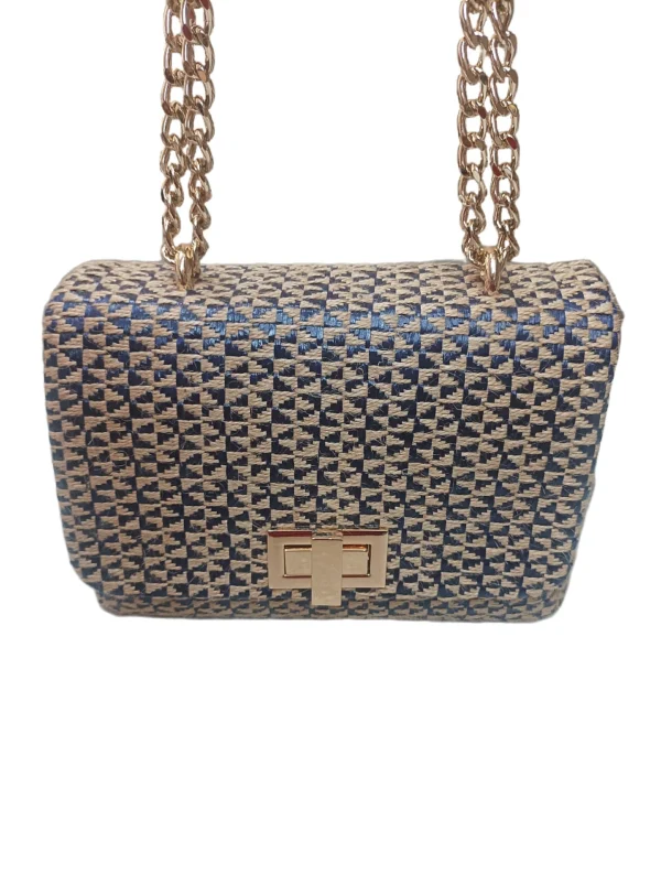 Bolso Venecia Trenzado Azul 4