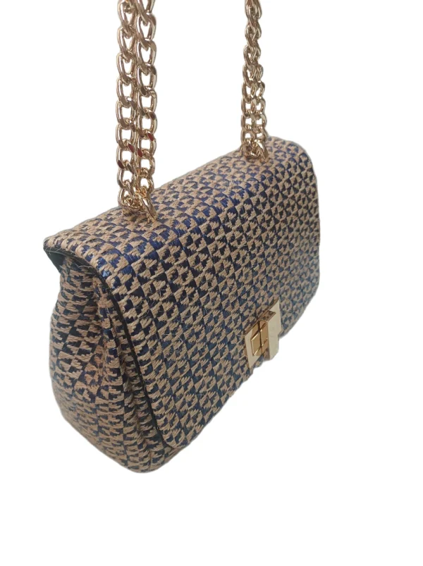 Bolso Venecia Trenzado Azul 5