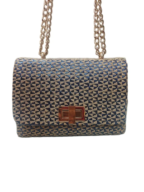 Bolso Venecia Trenzado Azul Bolso Venecia Trenzado Azul