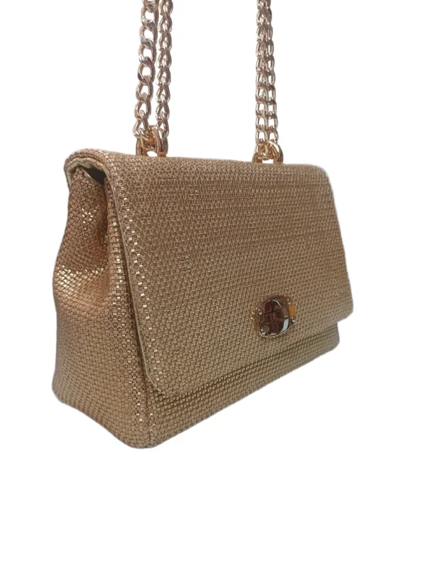Bolso Venecia Trenzado Oro 2