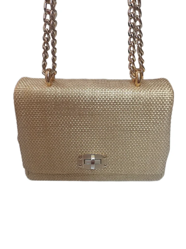 Bolso Venecia Trenzado Oro 4