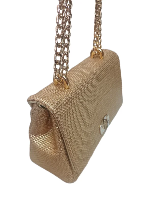 Bolso Venecia Trenzado Oro 5