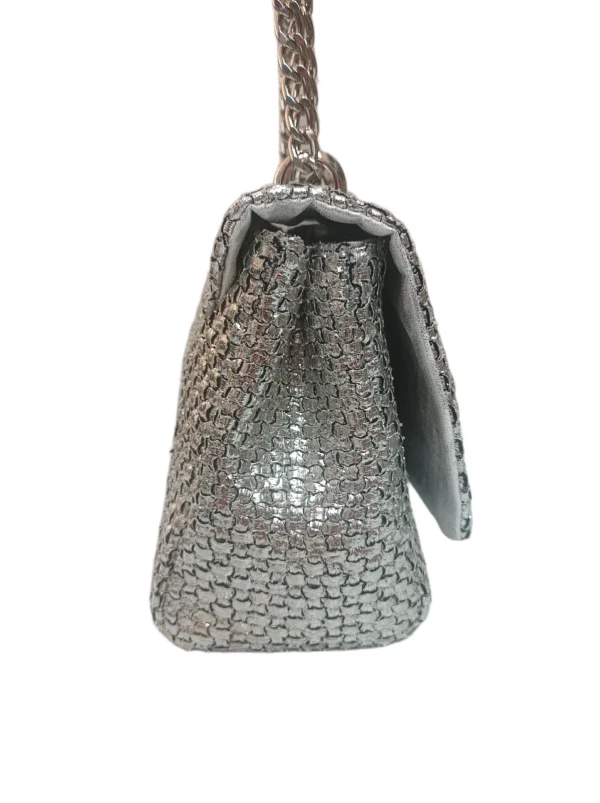 Bolso Venecia Trenzado Plata 3